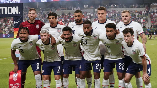 teamfoto voor Verenigde Staten