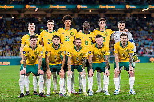 teamfoto voor Australië