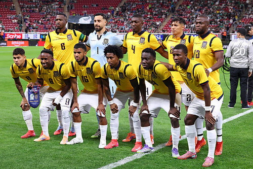 teamfoto voor Ecuador