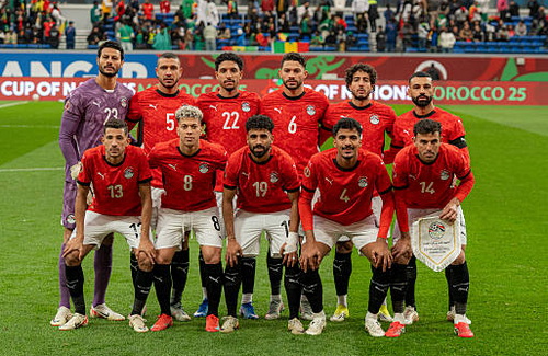 teamfoto voor Egypte