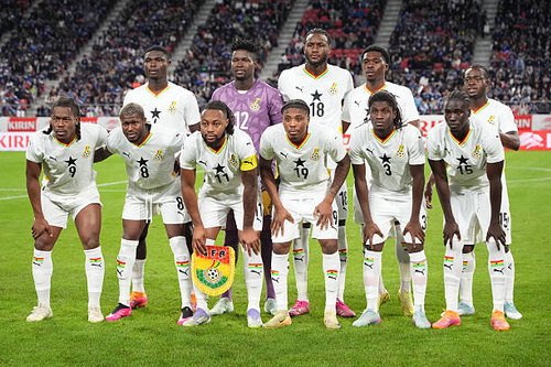 teamfoto voor Ghana