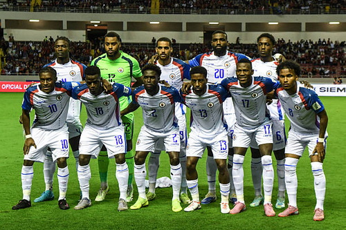 teamfoto voor Haïti