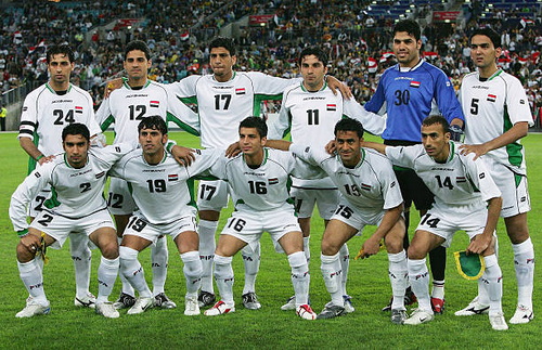 teamfoto voor Irak