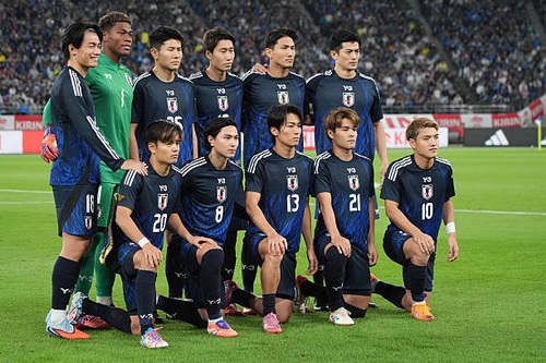 teamfoto voor Japan