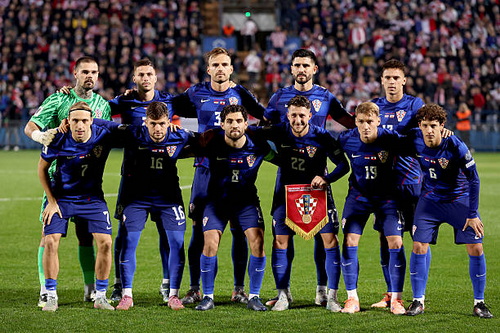 teamfoto voor Kroatië