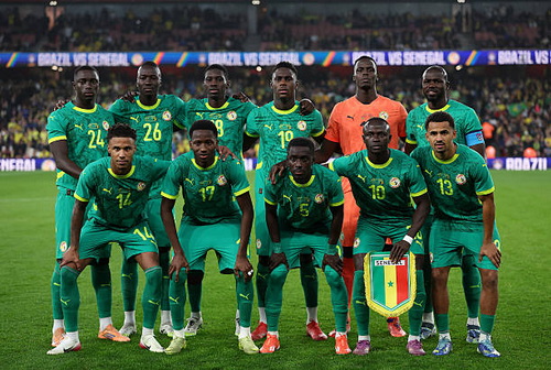 teamfoto voor Senegal