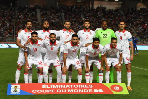 teamfoto voor Tunesië