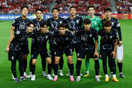 teamfoto voor Zuid-Korea